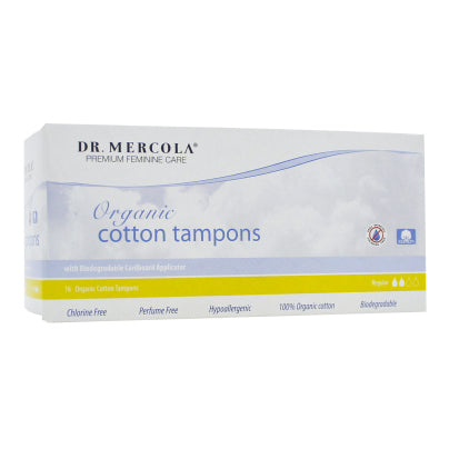 Organic Cotton Tampon Regular 16 count