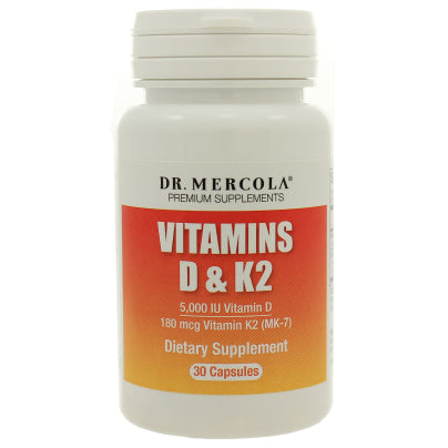 Vitamins D3 and K2 30 capsules