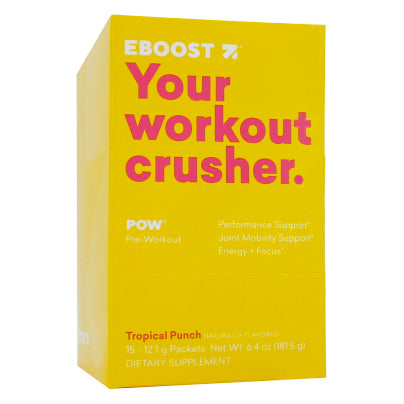 POW Pre-Workout Powder Tropical Punch 15 packets