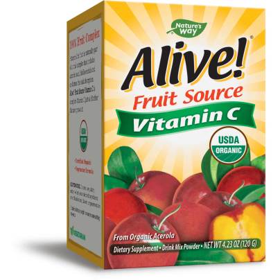 Alive! Organic Vitamin C powder 120 Grams