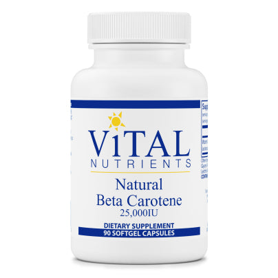 Beta Carotene Natural 25,000iu 90 Softgels