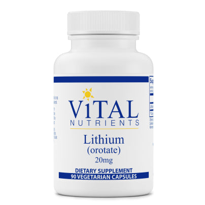 Lithium (orotate) 20mg 90 capsules
