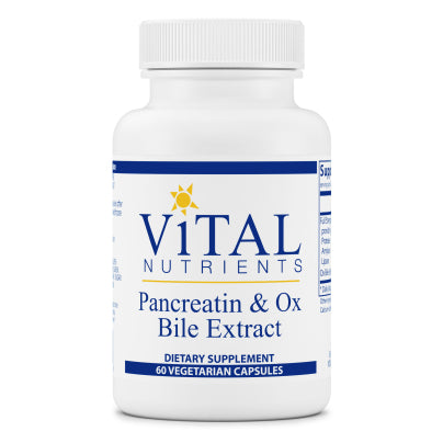 Pancreatin and Ox Bile 60 capsules