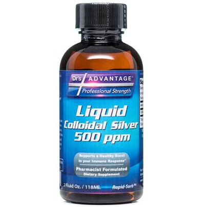 Liquid Colloidal Silver 500ppm 2 ounces