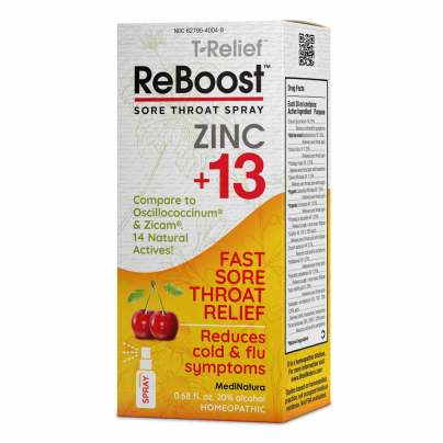 ReBoost Zinc +13 Sore Throat Spray 20 Milliliters