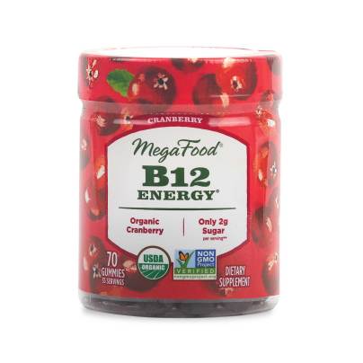 B12 Energy Gummies, Cranberry 70 Gummies