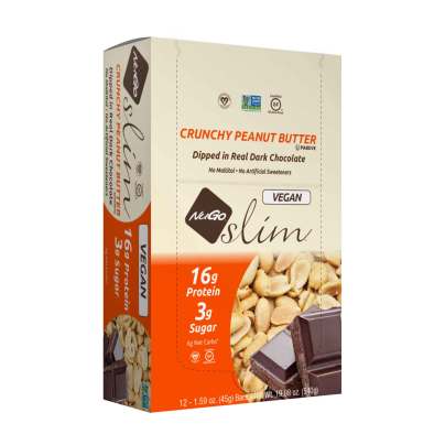 NuGo Slim - Crunchy Peanut Butter 12 bars