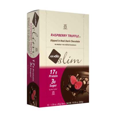 NuGo Slim - Raspberry Truffle 12 bars