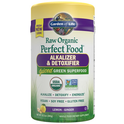 Perfect Food Raw-Alkalizer-Detoxifier Organic Powder 285 Grams
