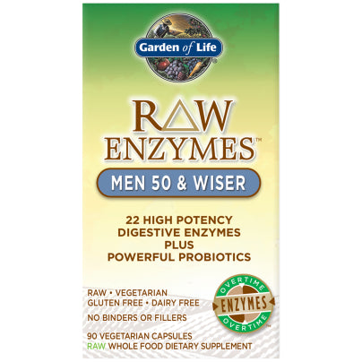 RAW Enzymes Men 50 and Wiser 90 capsules