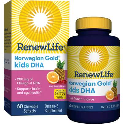 Norwegian Gold Kids DHA 60 Softgels