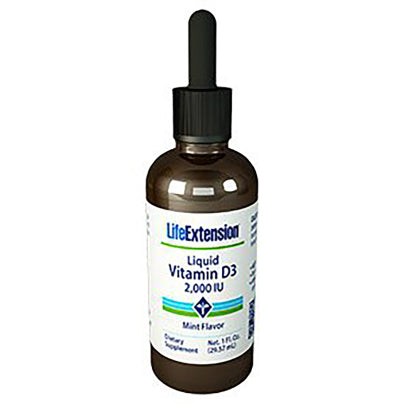 Liquid Vitamin D3 2,000IU Mint Flavor 1 Ounce