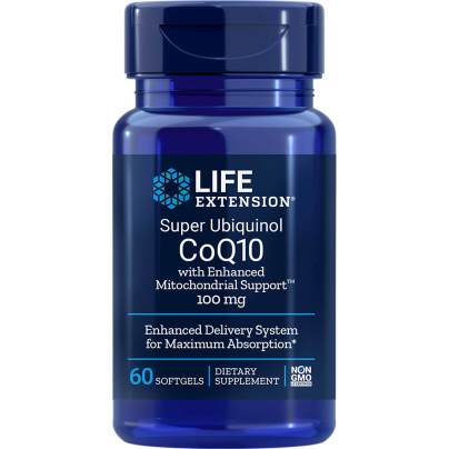 Super Ubiquinol CoQ10 w/Enhanced Mitochondrial 100mg 60 Softgels