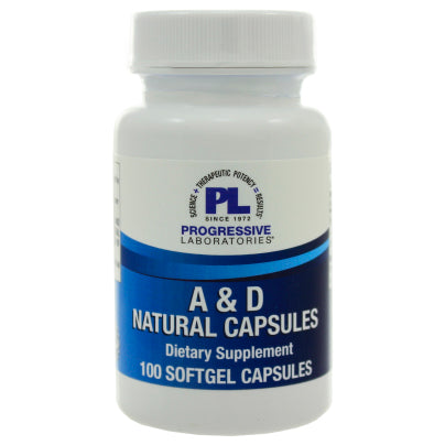 A and D Natural Capsules 100 Softgels