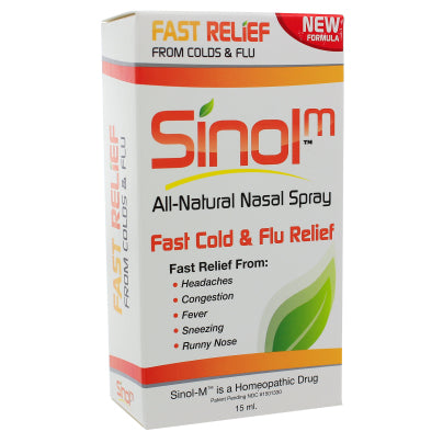 Sinol-M Cold & Flu Nasal Spray 15 Milliliters