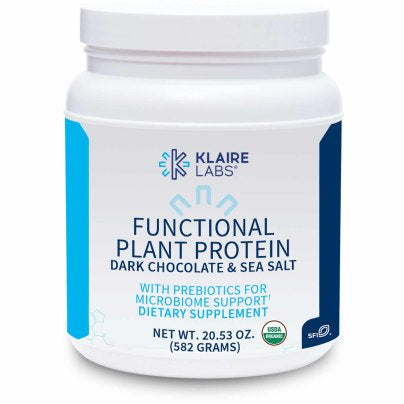 Functional Plant Protein Dark Chocolate & Sea Salt with Prebiotics 582 Grams