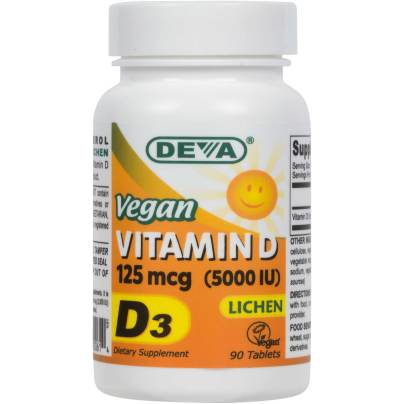 Vegan Vitamin D3 - 5000 IU 90 tablets