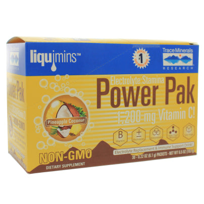 Electrolyte Stamina Power Pak-NonGMO Pineapple Coconut 30 packets