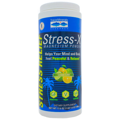 Stress-X Magnesium Powder Lemon-Lime 17.6 Ounces