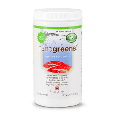 NanoGreens10 Strawberry 360 Grams