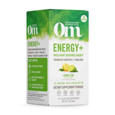 Energy + Lemon Lime Mushroom Superfood Drink Stick 10 Pack