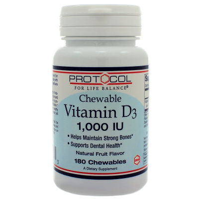 Vitamin D3 1,000iu Chewables 180 Chewables