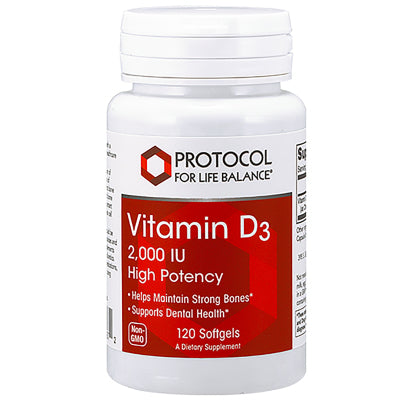 Vitamin D3 2,000IU 120 Softgels