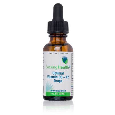 Optimal Vitamin D3 + K2 Drops 30 Milliliters