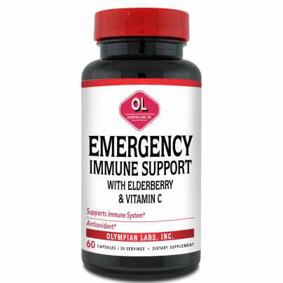 Emergency Immune Support with Elderberry & Vitamin C 60 capsules