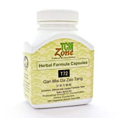 Licorice, Wheat and Jujube Formula (T72) 100 capsules