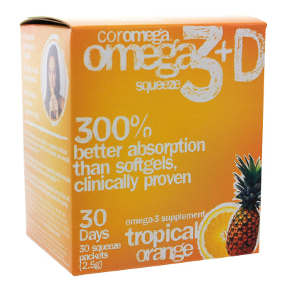 Omega-3 Squeeze Tropical Squeeze +D Packets 30 packets