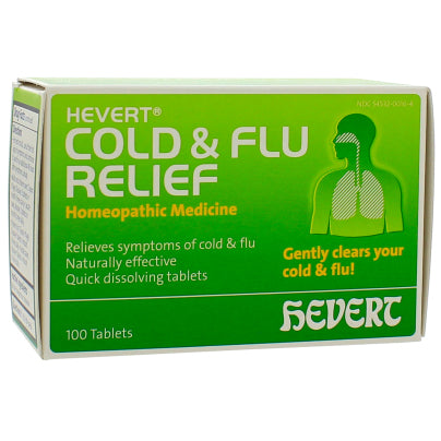 Hevert Cold and Flu Relief 100 tablets