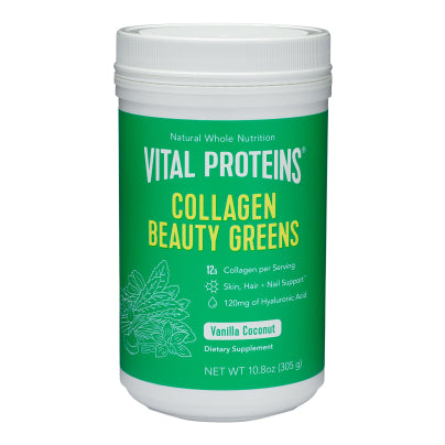 Collagen Beauty Greens Powder - Vanilla Coconut 10.2 Ounces