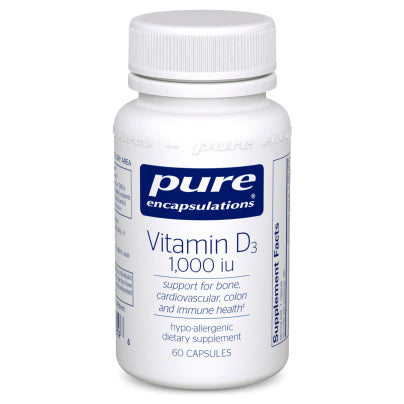 Vitamin D3 25 mcg (1,000 IU) 60's