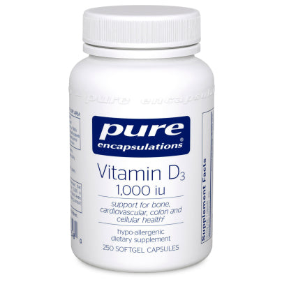 Vitamin D3 25 mcg (1,000 IU) 250's
