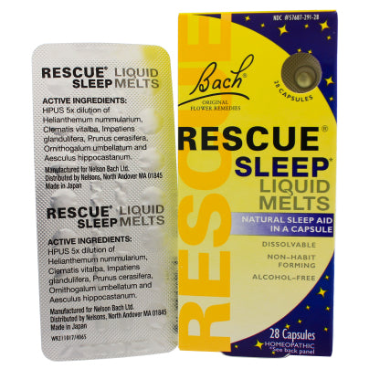 Rescue Sleep Liquid Melts 28 capsules