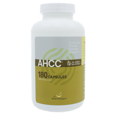 AHCC w/Green Tea Ext 500mg/25mg 180 capsules