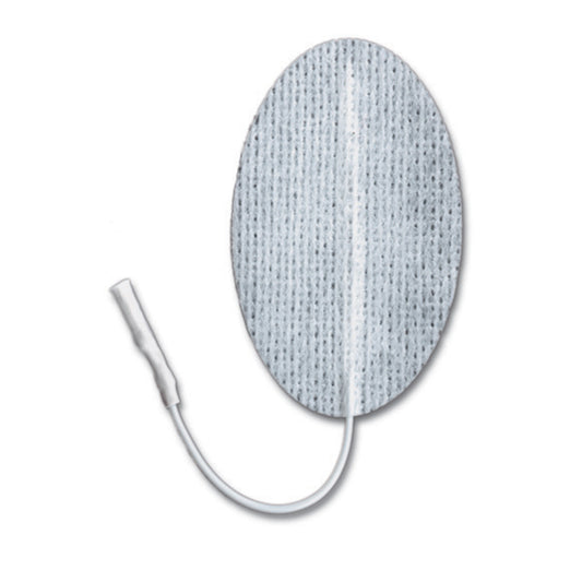 Valutrode Electrodes White Fabric Top 2" X 4" Oval 4/Pack 1 P4