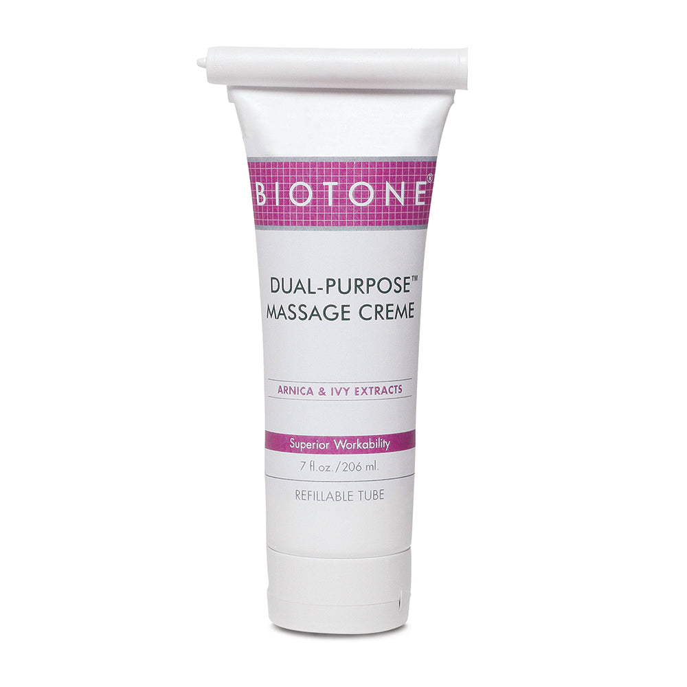 Biotone Dual-Purpose Massage Cream 7 Oz Tube Non-Greasy 1 TB