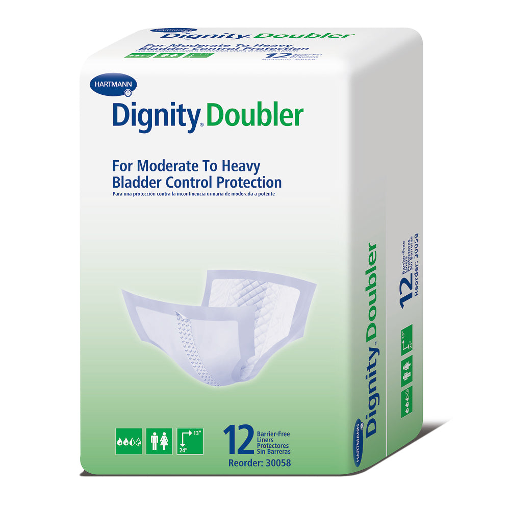 Dignity Doubler Barrier-Free Liners 13'' X 24'' 12/Bag 1 PK