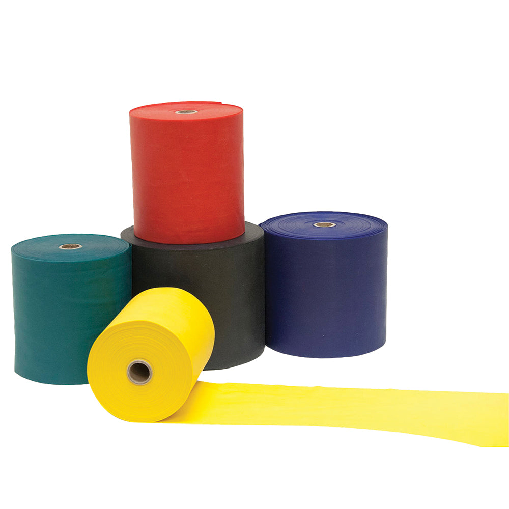 Cando Latex Exercise Band Low Powder Silver 50yd 1 RL