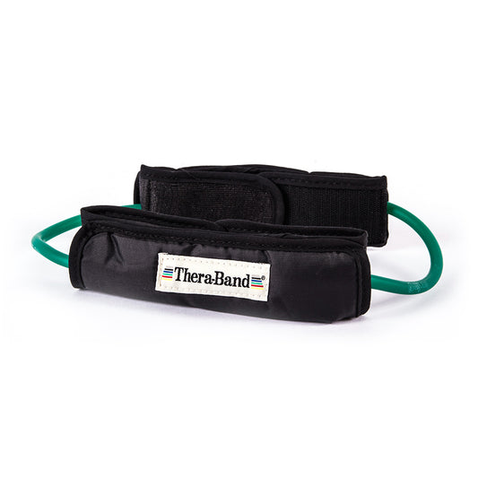 Thera-Band(R) Professional Resistance Tubing Loop With Padded Cuff Green Intermediate 1 EA
