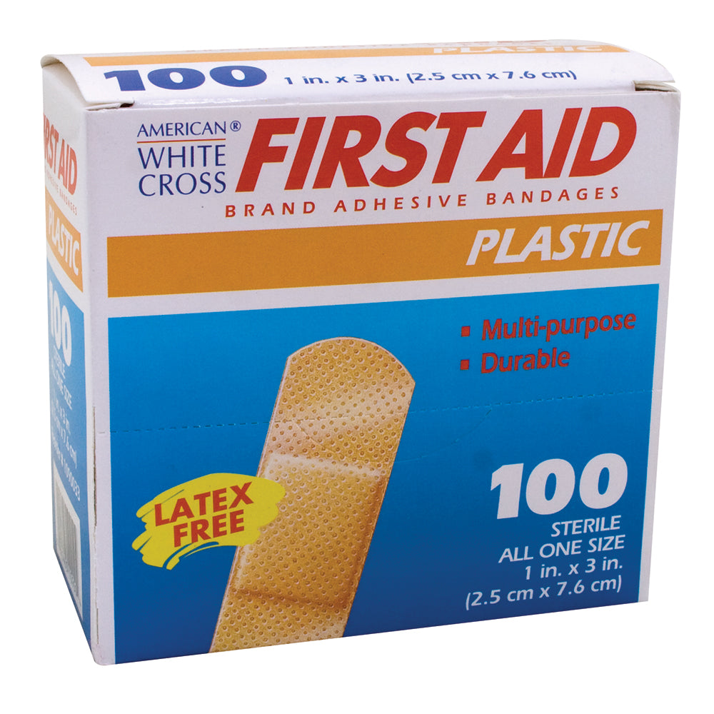 1"X3" Plastic Adhesive Bandages 1 BX
