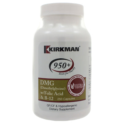 DMG (Dimethylglycine) w/Folic Acid and B-12 250 capsules