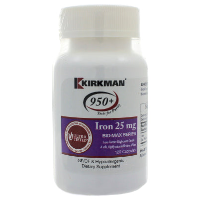 Iron 25mg - Bio Max Series 120 capsules