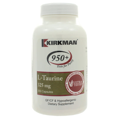 L-Taurine 325mg - Hypoallergenic 250 capsules