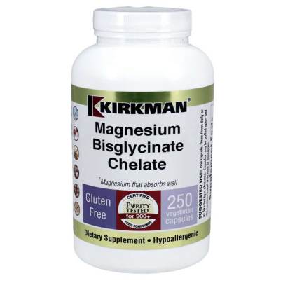 Magnesium Glycinate - Bio-Max Series - Hypoallergenic 250 capsules