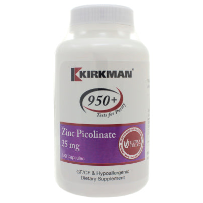 Zinc Picolinate 25mg - Hypoallergenic 150 capsules
