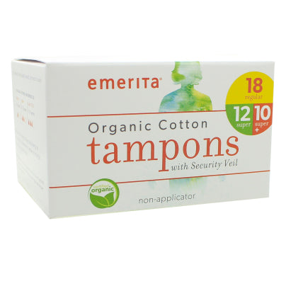 Organic Cotton Non-Applicator Tampons Multipack 40 Count