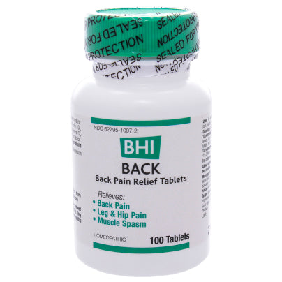 BHI Back 100 tablets